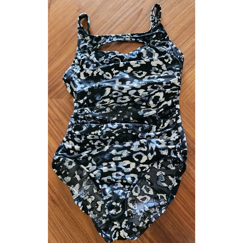 Magicsuit Women's Skin Deep Fiona Underwire Slimming Ruched One-Piece Size 12 - Picture 3 of 5